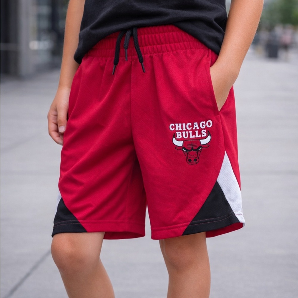 Chicago Bulls Youth Basketball Shorts Red Kids Size 10–12 NBA